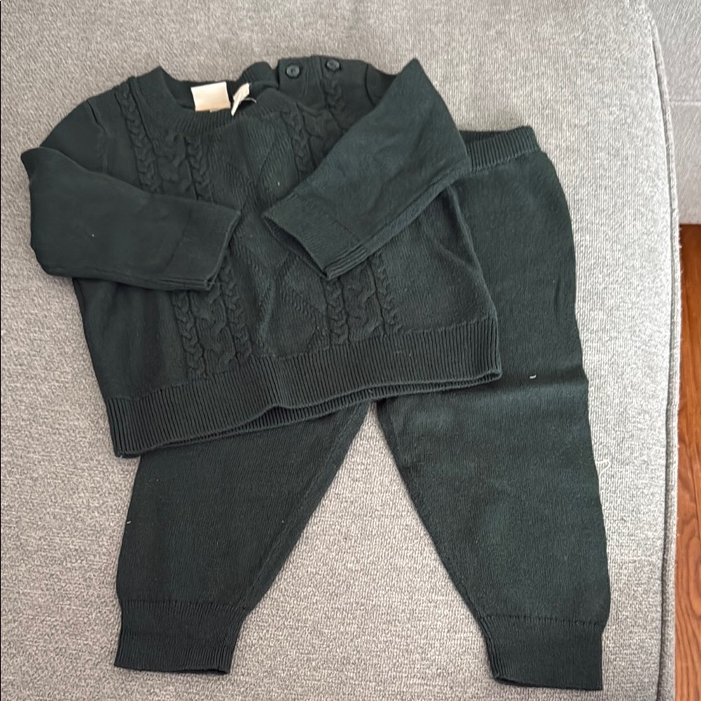 GAP Forest Green Baby Knit Set